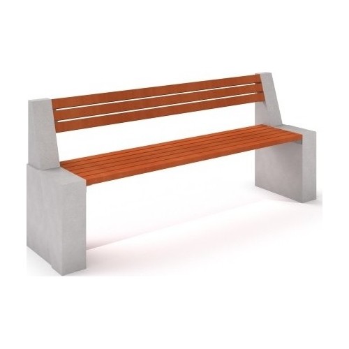 Ławka z białego betonu Inter-Play Deco 9