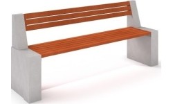Ławka z białego betonu Inter-Play Deco 9
