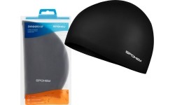 Silikonowy czepek pływacki czarny Spokey SUMMER CUP