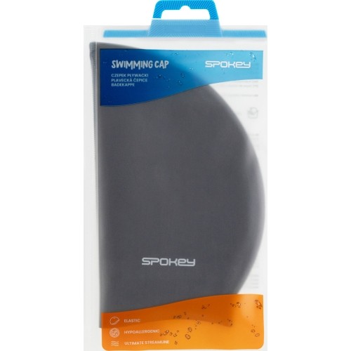 Silikonowy czepek pływacki czarny Spokey SUMMER CUP