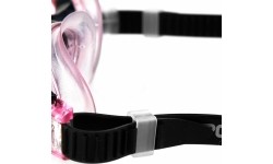 Okulary pływackie czarno-różowe Spokey TRIMP