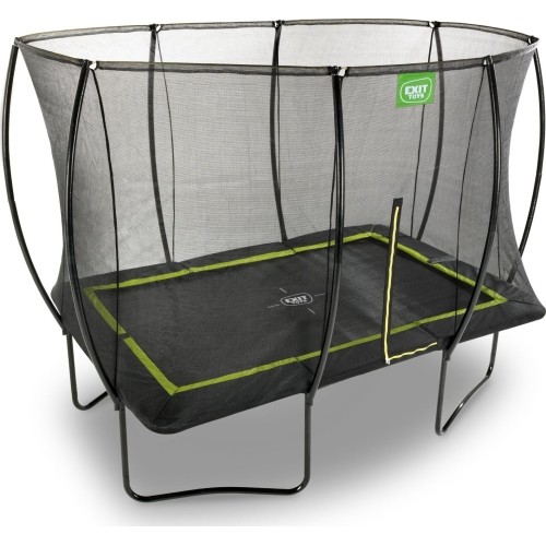 Trampolina z siatką Exit Silhouette 244x366cm - Czarna