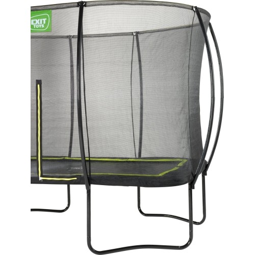 Trampolina z siatką Exit Silhouette 244x366cm - Czarna