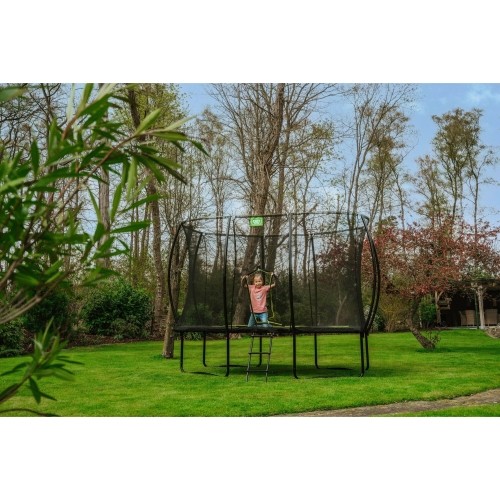 Trampolina z siatką Exit Silhouette 244x366cm - Czarna