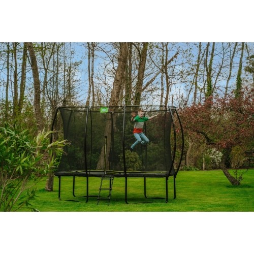 Trampolina z siatką Exit Silhouette 244x366cm - Czarna