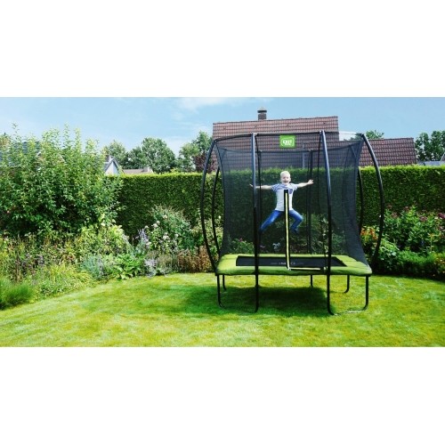 Trampolina EXIT Silhouette 153x214 cm - zielona