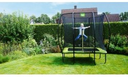 Trampolina EXIT Silhouette 153x214 cm - zielona