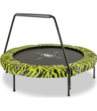 Trampolina EXIT Tiggy Junior z drążkiem ø140 cm, czarno-zielona