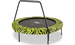 EXIT Tiggy Junior trampolina z drążkiem ø140cm - czarna/zielona