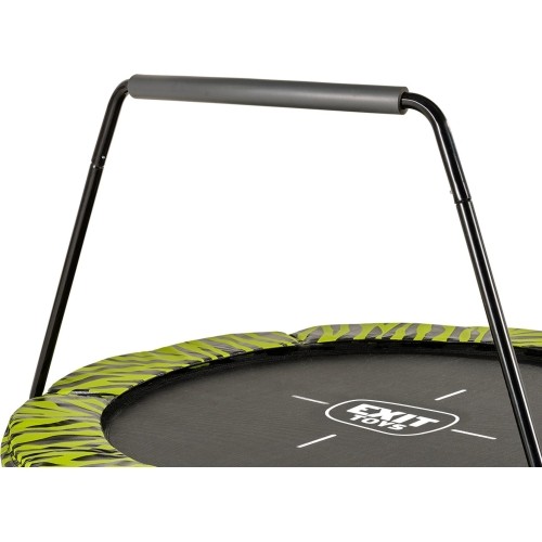 EXIT Tiggy Junior trampolina z drążkiem ø140cm - czarna/zielona
