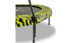 EXIT Tiggy Junior trampolina z drążkiem ø140cm - czarna/zielona