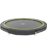 Trampolina sportowa gruntowa EXIT Silhouette ø305 cm, czarna