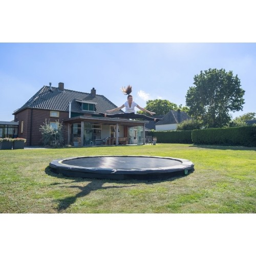 EXIT Silhouette ground trampolina sportowa ø305cm - czarna