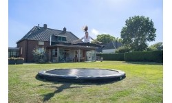 EXIT Silhouette ground trampolina sportowa ø305cm - czarna