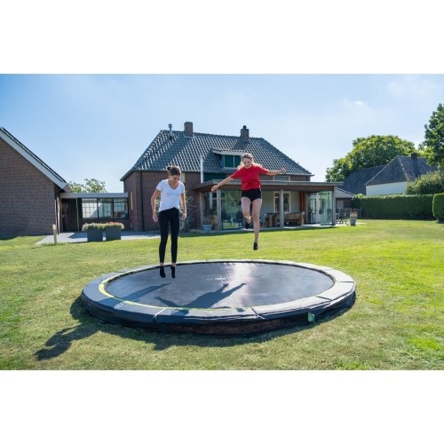 EXIT Silhouette ground trampolina sportowa ø305cm - czarna