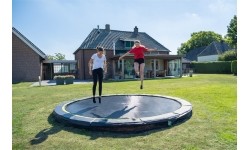 EXIT Silhouette ground trampolina sportowa ø305cm - czarna