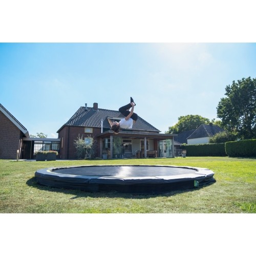 EXIT Silhouette ground trampolina sportowa ø305cm - czarna