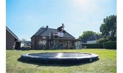 EXIT Silhouette ground trampolina sportowa ø305cm - czarna