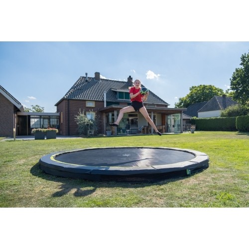 EXIT Silhouette ground trampolina sportowa ø305cm - czarna