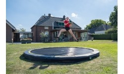EXIT Silhouette ground trampolina sportowa ø427cm - czarna