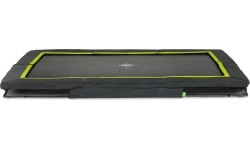 EXIT Silhouette ground trampolina sportowa 244x366cm - czarna