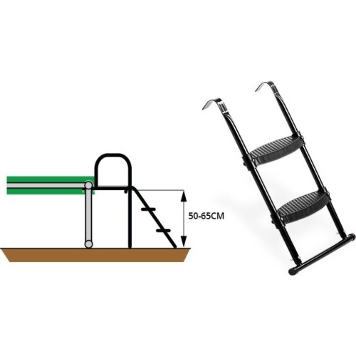 Drabinka do trampoliny EXIT dla wysokości ramy 50–65 cm