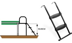 Drabinka do trampoliny EXIT dla wysokości ramy 50–65 cm
