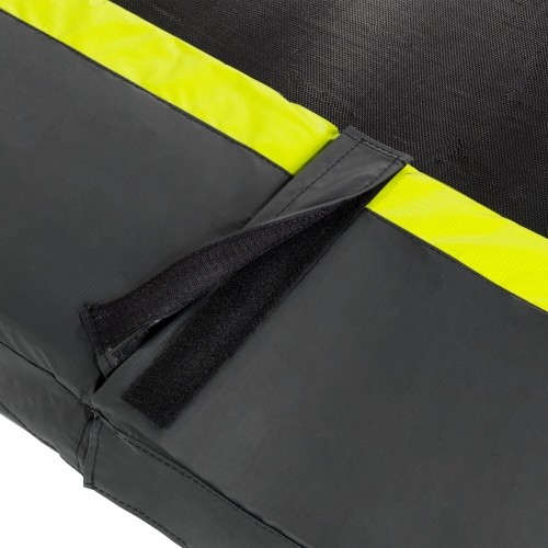 EXIT Silhouette trampolina ziemna 153x214cm z siatką zabezpieczającą - czarna