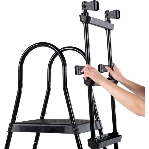 Drabinka basenowa EXIT do wysokości ramy 108-122cm - czarna