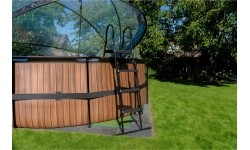 Drabinka basenowa EXIT do wysokości ramy 108-122cm - czarna