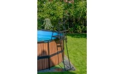 Drabinka basenowa EXIT do wysokości ramy 108-122cm - czarna