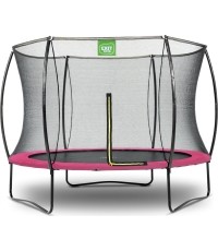 Trampolina EXIT Silhouette ø244 cm – różowa