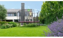 Trampolina okrągła Exir Silhouette 244cm - Różowa