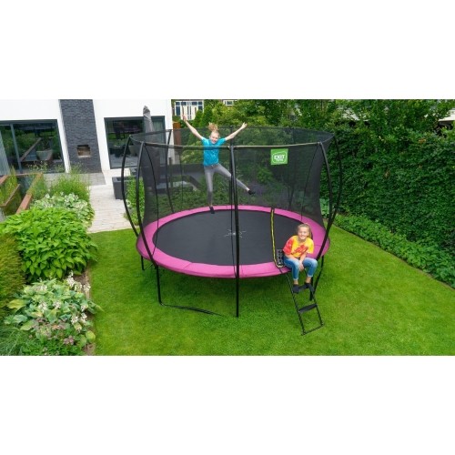 Trampolina okrągła Exir Silhouette 244cm - Różowa