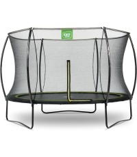 Trampolina EXIT Silhouette ø305 cm z siatką ochronną, czarna