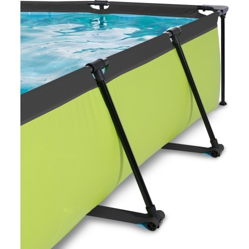 Basen EXIT Lime 220x150x65cm z zadaszeniem i pompą z filtrem - zielony