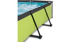 Basen EXIT Lime 220x150x65cm z zadaszeniem i pompą z filtrem - zielony