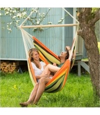 Bardzo duży hamak do siedzenia Fotel hamakowy Amazonas Brasil Gigante Esmeralda