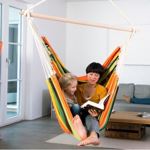 Bardzo duży hamak do siedzenia Fotel hamakowy Amazonas Brasil Gigante Esmeralda