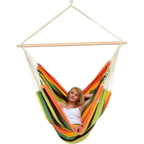 Bardzo duży hamak do siedzenia Fotel hamakowy Amazonas Brasil Gigante Esmeralda