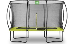Trampolina prostokątna Exit Silhouette 244x366cm - Zielona