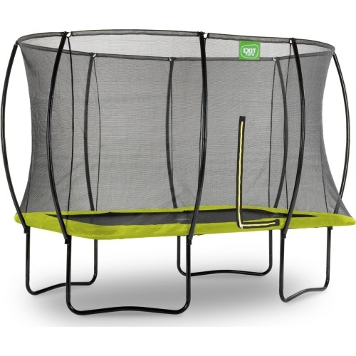 Trampolina prostokątna Exit Silhouette 244x366cm - Zielona
