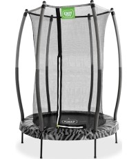 Trampolina EXIT Tiggy Junior z siatką ochronną ø140 cm - czarno-szara