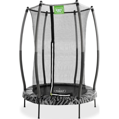 Trampolina EXIT Tiggy Junior z siatką ochronną ø140 cm - czarno-szara