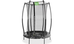 Trampolina EXIT Tiggy junior z zabezpieczeniem ø140cm - czarna/szara