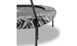 Trampolina EXIT Tiggy junior z drążkiem ø140cm - czarna/szara