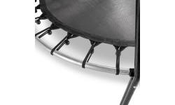 Trampolina EXIT Tiggy junior z drążkiem ø140cm - czarna/szara