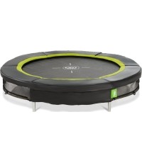 Trampolina sportowa gruntowa EXIT Silhouette ø183 cm – czarna