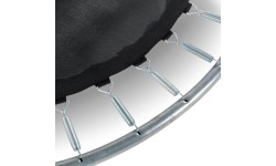 Trampolina sportowa gruntowa EXIT Silhouette ø183 cm – czarna