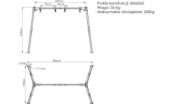 Podwójna huśtawka na łożyskach PREMIUM MO-013, Marbo Sport